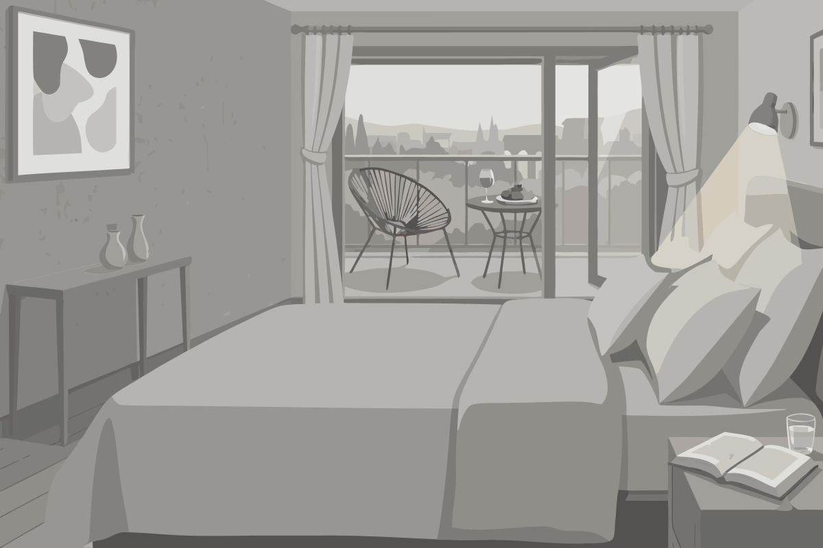 Suite with One Queen Bed, Two Single Beds and Sofa Bed - Sea View/Non-Smoking